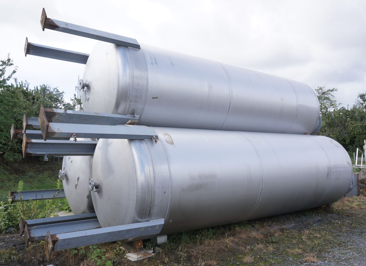 Behälter 10.000 Liter aus V2A einwandig, gebraucht