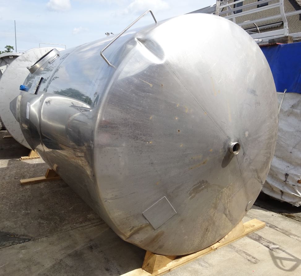 Behälter 10.000 Liter aus V2A, gebraucht, einwandig
