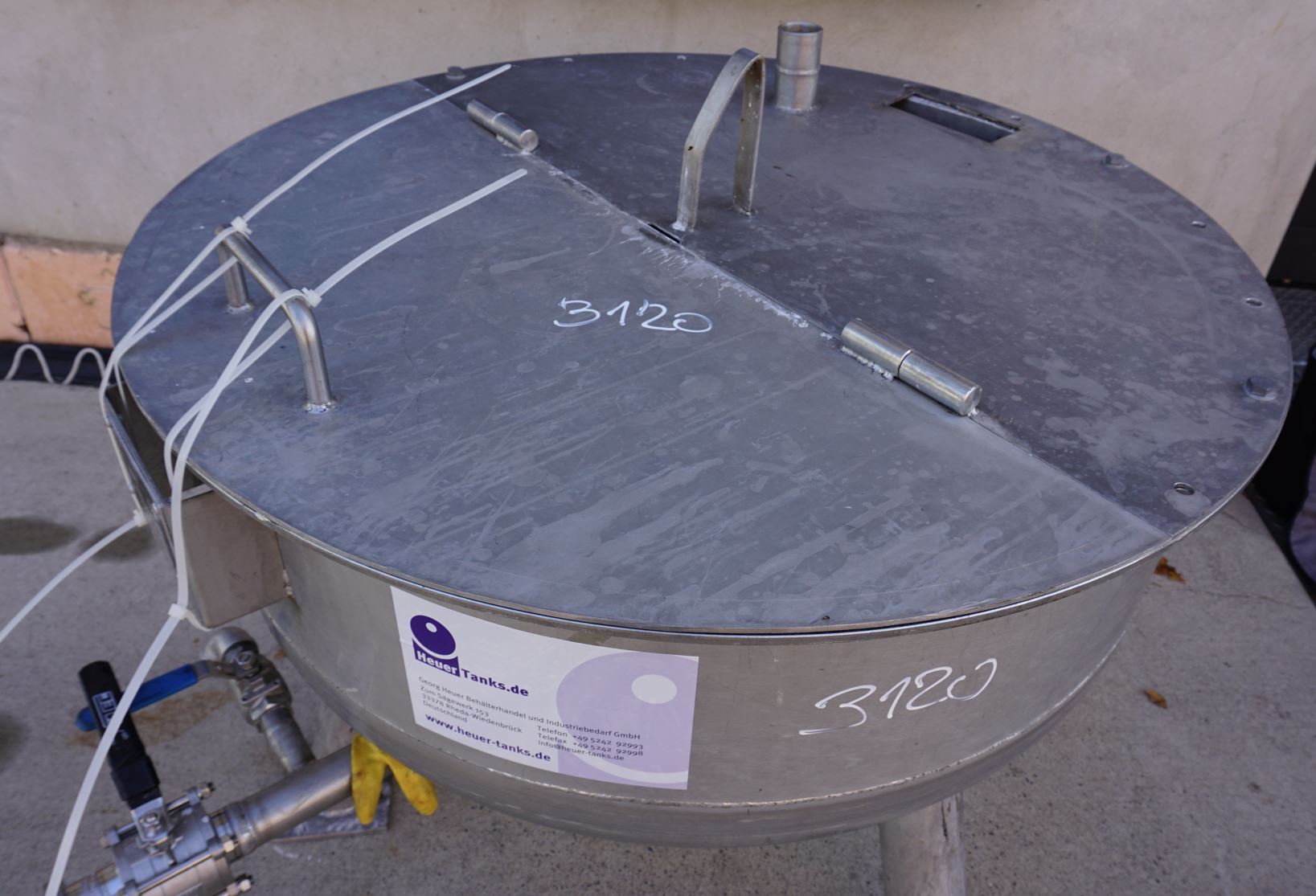 Behälter 300 Liter aus V4A einwandig, gebraucht