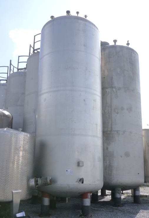 Druckbehälter 30.000 Liter aus V2A, einwandig