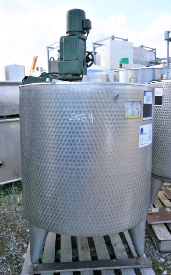 Behälter 800 Liter aus V2A temperierbar, isoliert