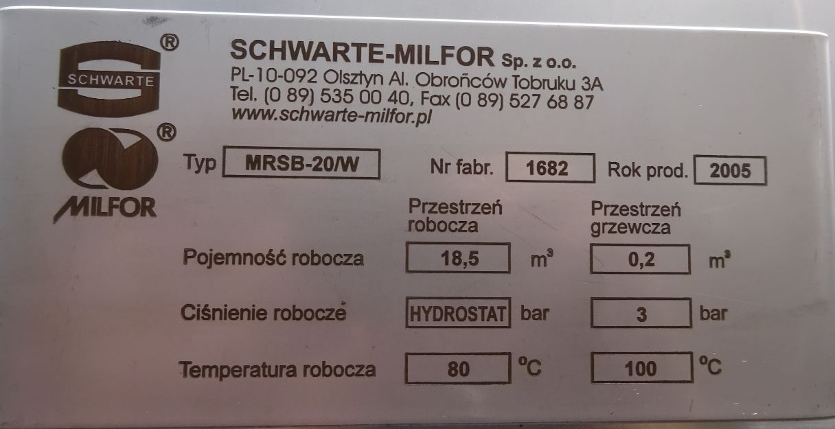 Behälter 18.500 Liter aus V2A, gebraucht, temperierbar, einwandig