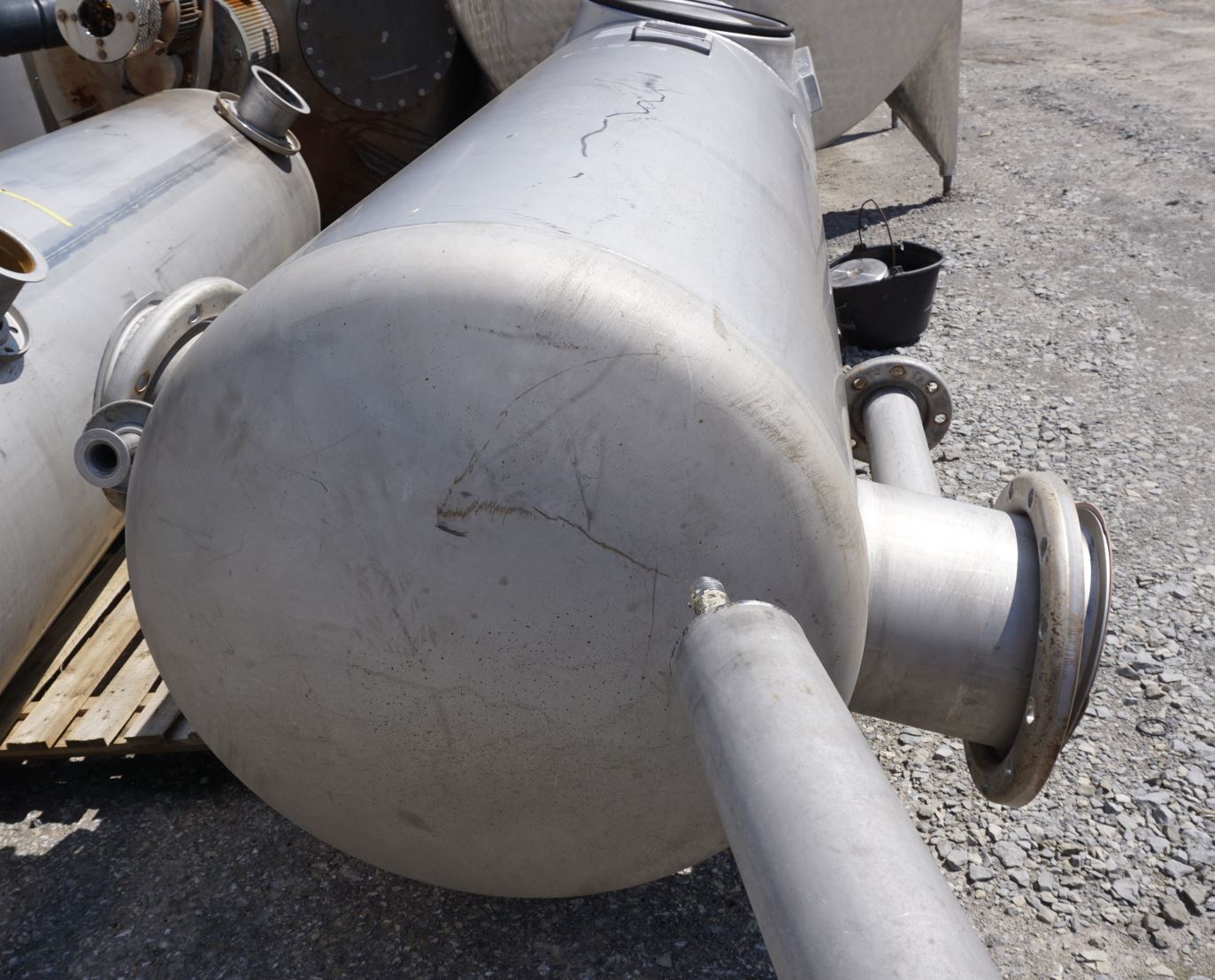 Druckbehälter 1.500 Liter aus V2A einwandig, gebraucht
Bauform: stehend