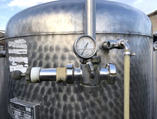 Druckbehälter 1.000 Liter aus V2A, gebraucht,  einwandig
