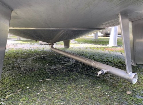 Behälter 29.000 Liter aus V2A, gebraucht, temperierbar