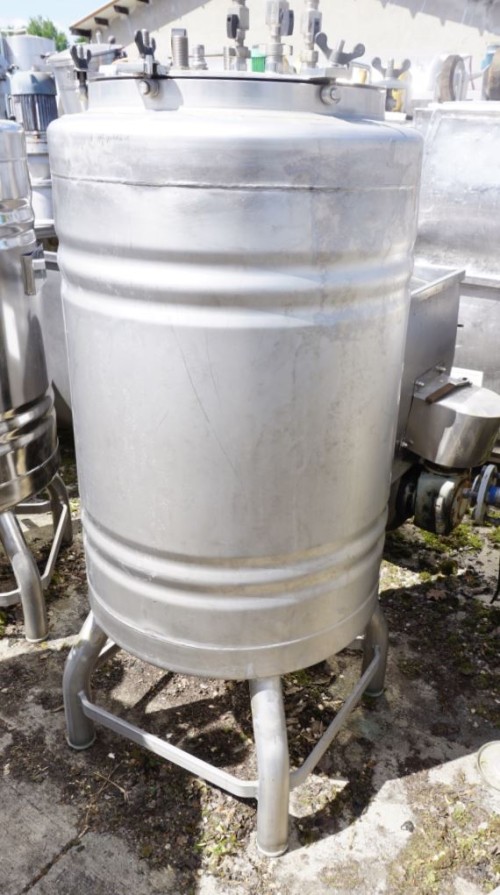 Behälter 180 Liter aus V2A, temperierbar, gebraucht