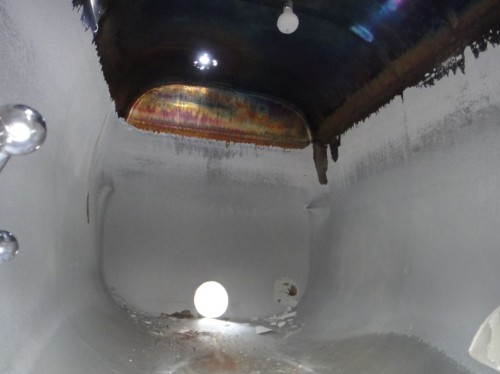 Behälter 4.800 Liter aus V2A, gebraucht, einwandig