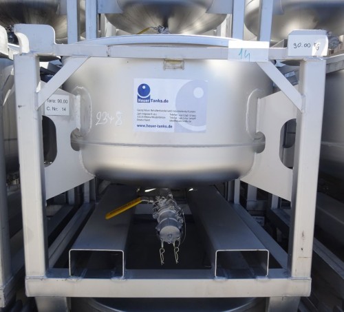 Behälter 200 Liter aus V2A, einwandig, gebraucht