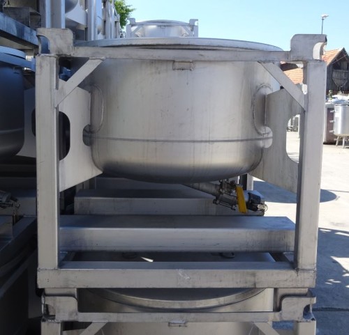 Behälter 200 Liter aus V2A, einwandig, gebraucht