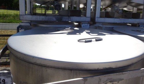 Behälter 200 Liter aus V2A, einwandig, gebraucht