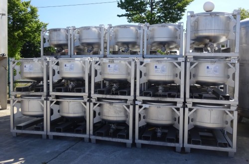 Behälter 200 Liter aus V2A, einwandig, gebraucht