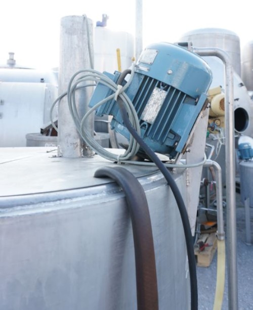 Behälter 500 Liter aus V4A, temperierbar, gebraucht