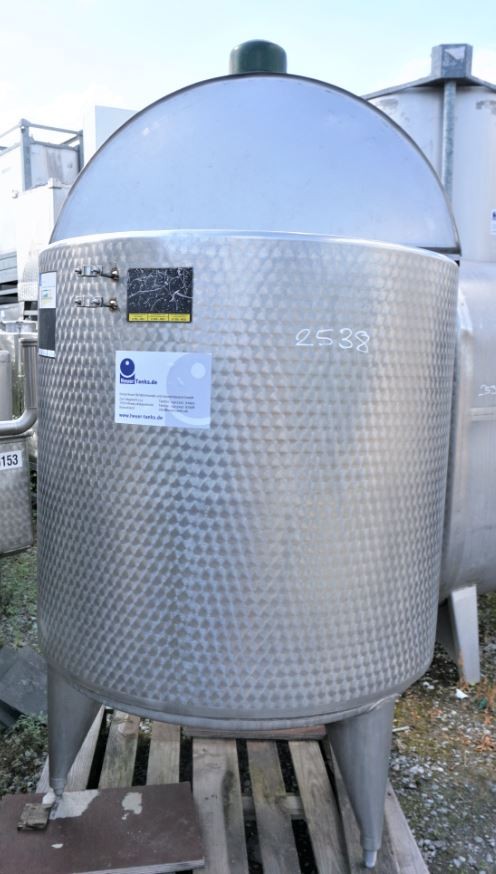 Behälter 800 Liter aus V2A temperierbar, isoliert