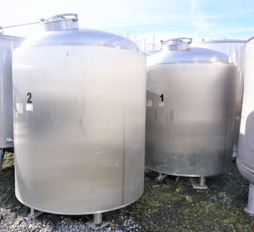Behälter 2.400 Liter aus V2A isoliert, temperierbar, gebraucht