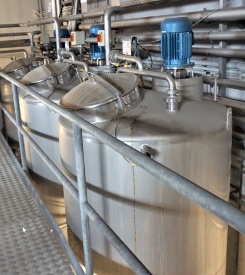 Behälter 2.200 Liter aus V2A einwandig, gebraucht
