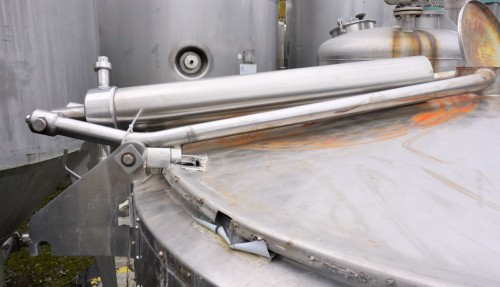 Behälter 1.800 Liter aus V2a isoliert, gebraucht