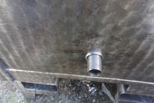 Container 900 Liter aus V2A einwandig, gebraucht