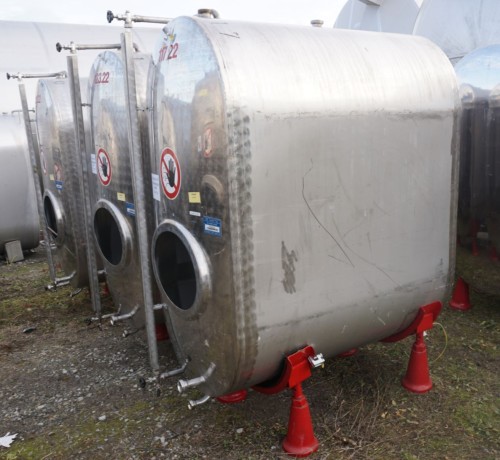 Behälter 1.200 Liter aus V2A einwandig, gebraucht