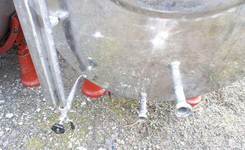 Behälter 1.200 Liter aus V2A einwandig, gebraucht