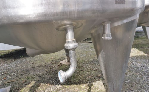 Behälter 2.000 Liter aus V2A isoliert, gebraucht