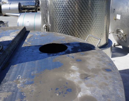 Behälter 1.500 Liter aus V2A, elektrisch temperierbar, gebraucht