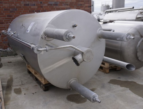 Behälter 3.440 Liter aus V2A, einwandig, gerbaucht