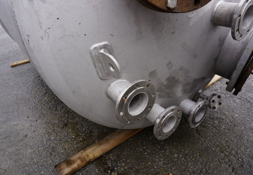 Behälter 7.500 Liter aus V4A, temperierbar, gebraucht