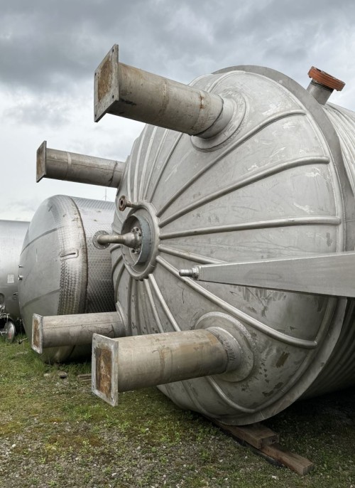 Druckbehälter 100.000 Liter aus V4A, einwandig, temperierbar, gebraucht