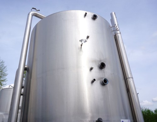 CIP-Behälter 3 x 2.000 Liter aus V2A, einwandig, gebraucht