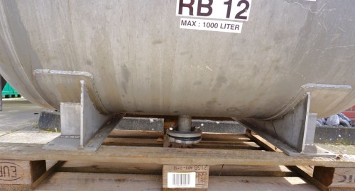 Behälter 1.000 Liter aus V4A, einwandig, gebraucht