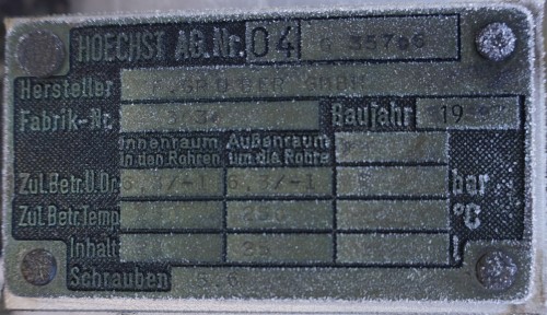 Rohrbündelwärmetauscher / Kondensator aus V4A, gebraucht