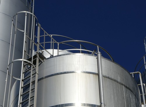 Rahmtank 3 x 35.000 Liter aus V2A isoliert, temperierbar, gebraucht