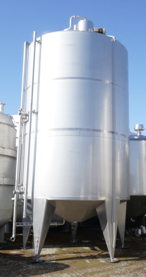 Behälter 25.000 Liter aus V4A, temperierbar, isoliert, gebraucht