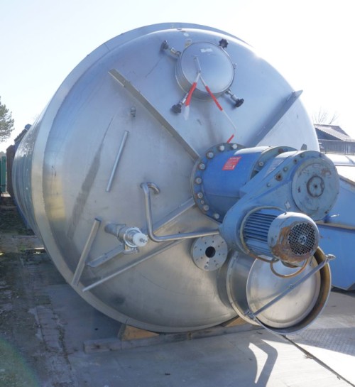 Mischbehälter 25.500 Liter aus V2A isoliert, gebraucht