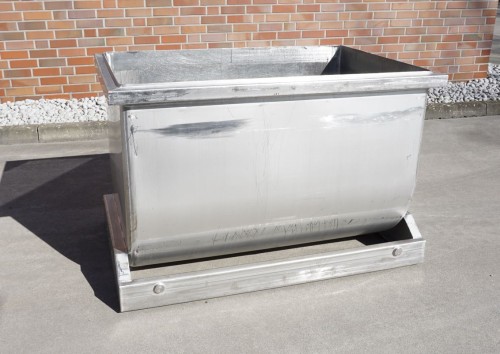 Wanne 600 Liter aus V2A, einwandig, gebraucht