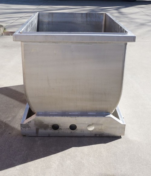 Wanne 600 Liter aus V2A, einwandig, gebraucht