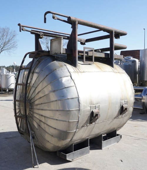 Druckbehälter 4.000 Liter aus V4A temperierbar, isoliert, gebraucht