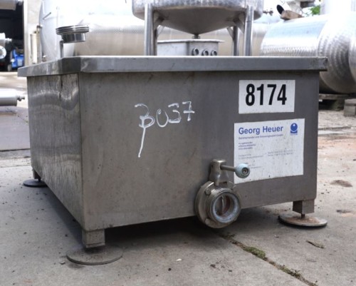 Wanne 160 Liter aus V2A, einwandig, gebraucht
