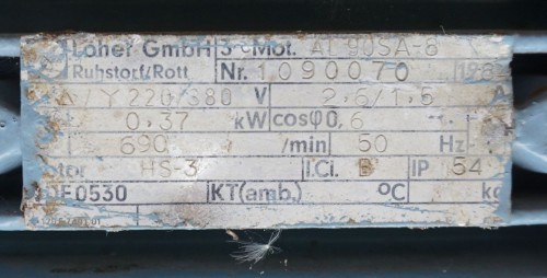 Rührwerk 0,37 kW, gebraucht