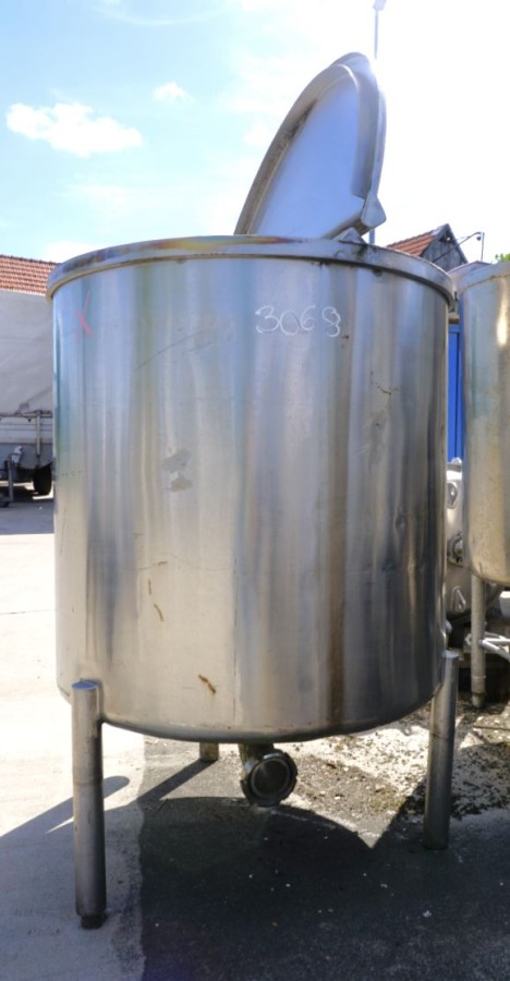 Behälter 350 Liter aus V2A, einwandig, gebraucht