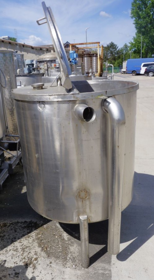 Behälter 350 Liter aus V2A, einwandig, gebraucht