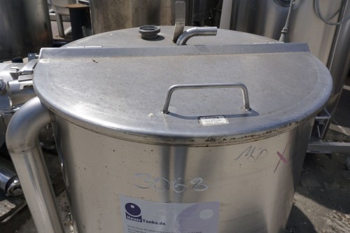 Behälter 350 Liter aus V2A, einwandig, gebraucht