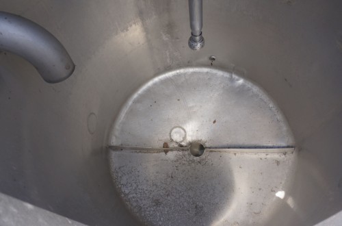 Behälter 350 Liter aus V2A, einwandig, gebraucht