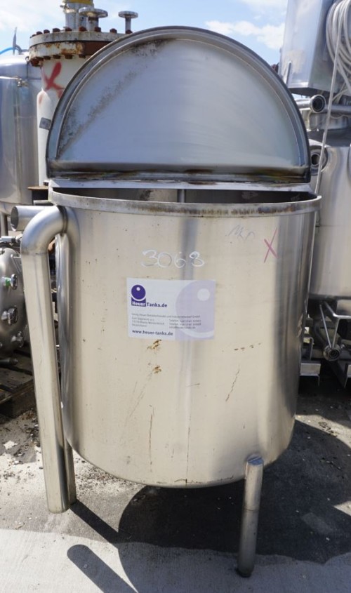 Behälter 350 Liter aus V2A, einwandig, gebraucht