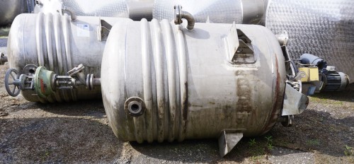 Druckbehälter 1.600 Liter aus V4A temperierbar, gebraucht