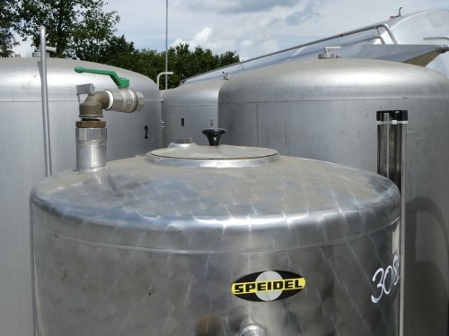 Behälter 330 Liter aus V2A, einwandig, gebraucht