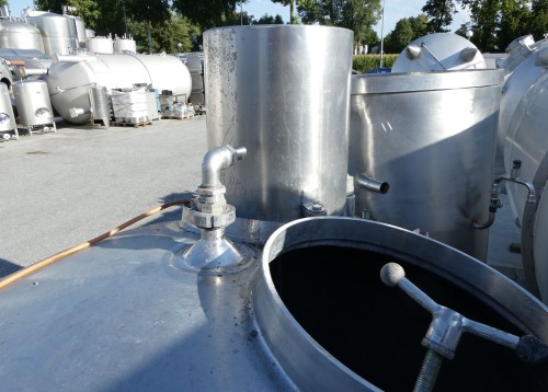 Behälter 1.000 Liter aus V2A, isoliert, gebraucht