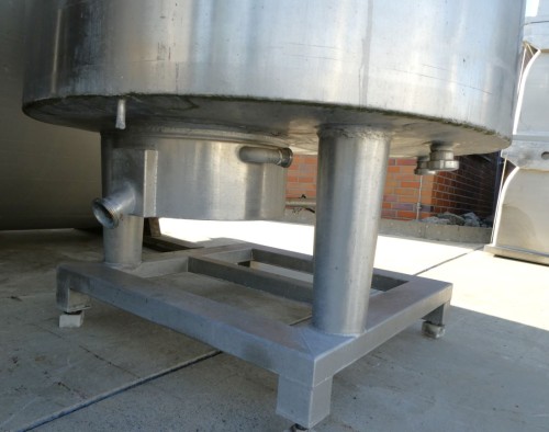 Behälter 1.000 Liter aus V2A, isoliert, gebraucht
