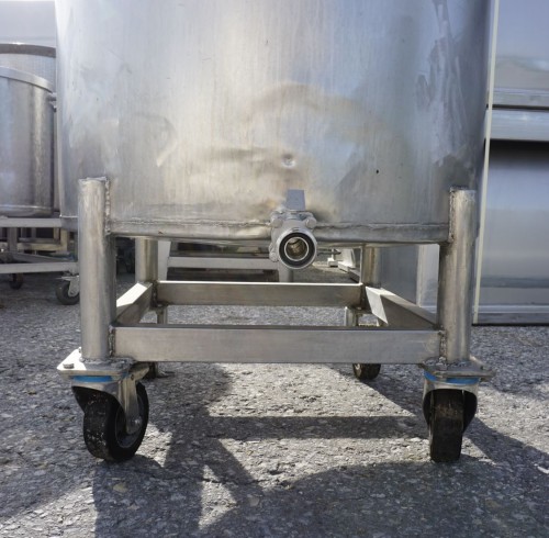 Behälter 500 Liter aus V2A, einwandig, gebraucht
