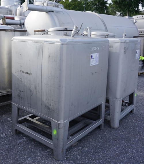 Container 850 Liter aus V2A, einwandig, gebraucht